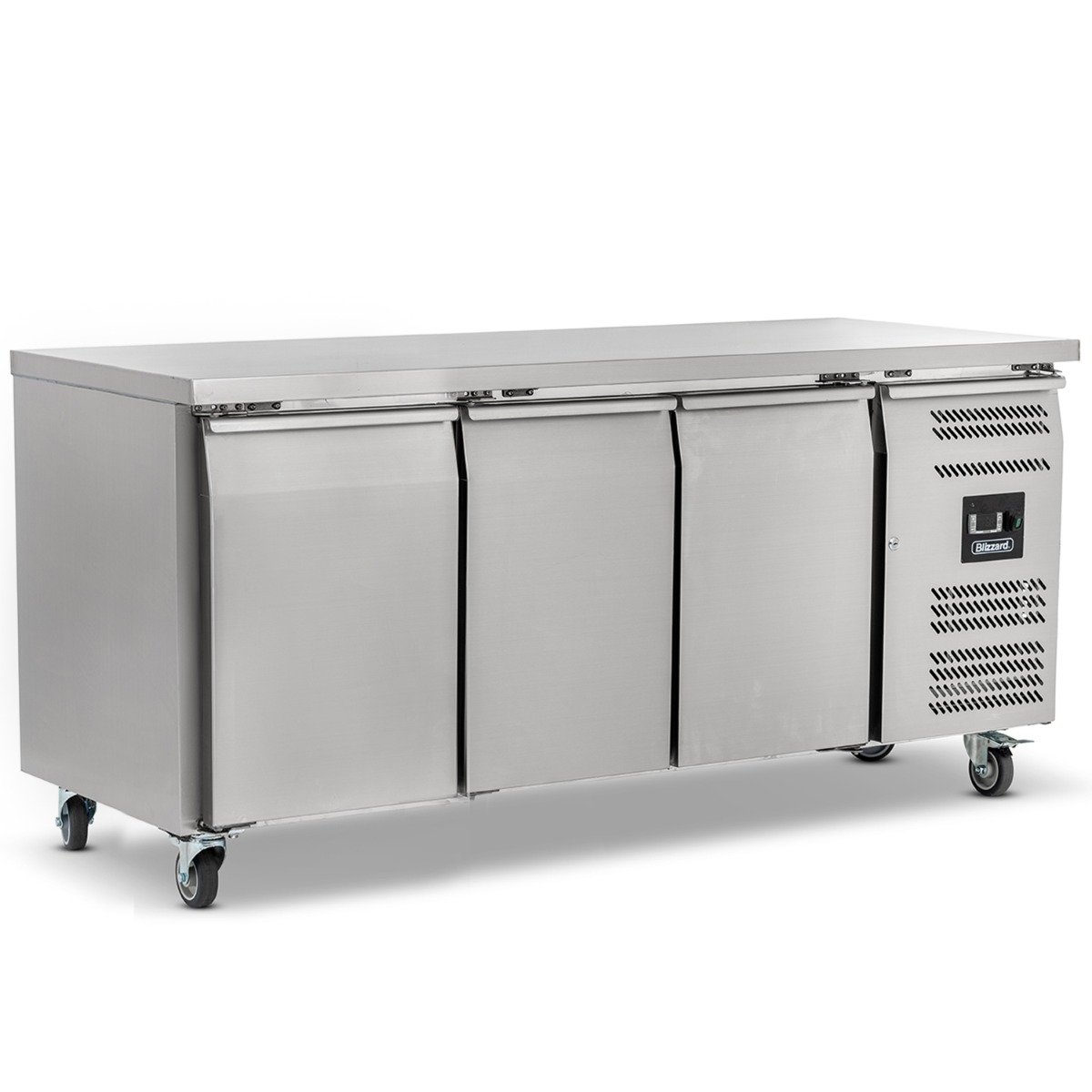 Triple Hinged Door Deep Counter Refrigerator