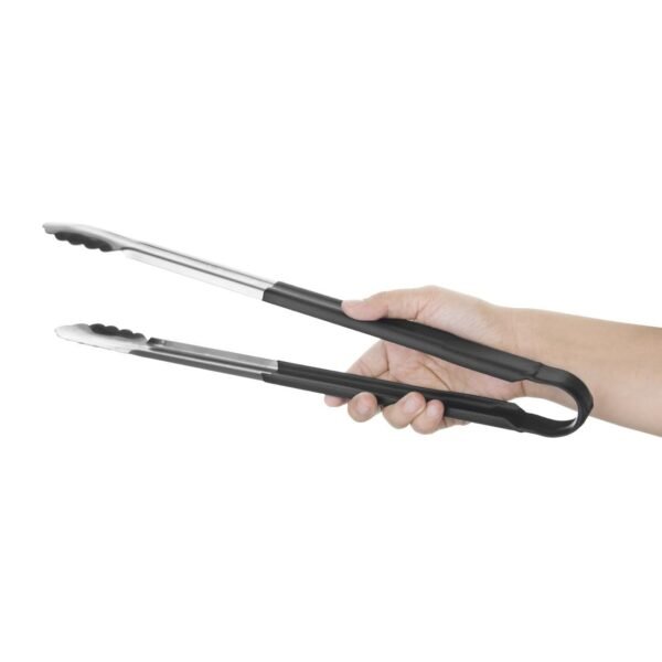 Hygiplas Colour Coded Serving Tong Black 405mm - view 2