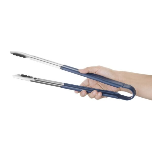 Hygiplas Colour Coded Serving Tong Blue - 405mm - view 2