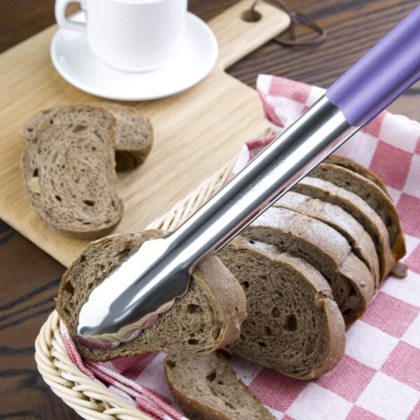 Hygiplas Colour Coded Serving Tong Purple - 405mm - view 5