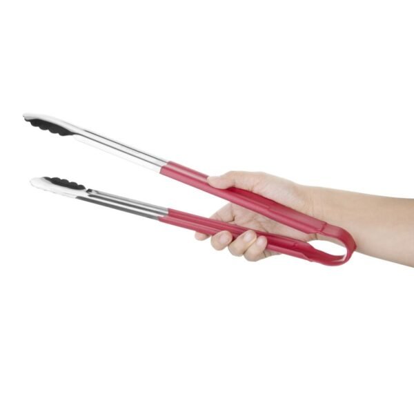 Hygiplas Colour Coded Serving Tong Red 405mm - view 2