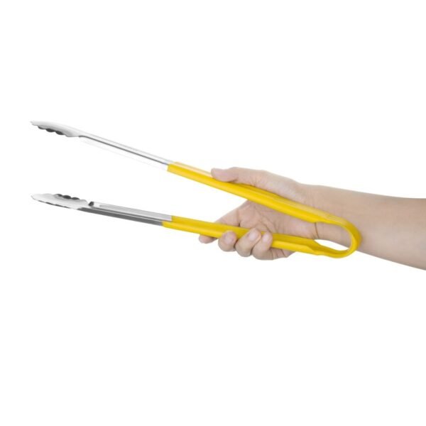 Hygiplas Colour Coded Serving Tong Yellow 405mm - view 2