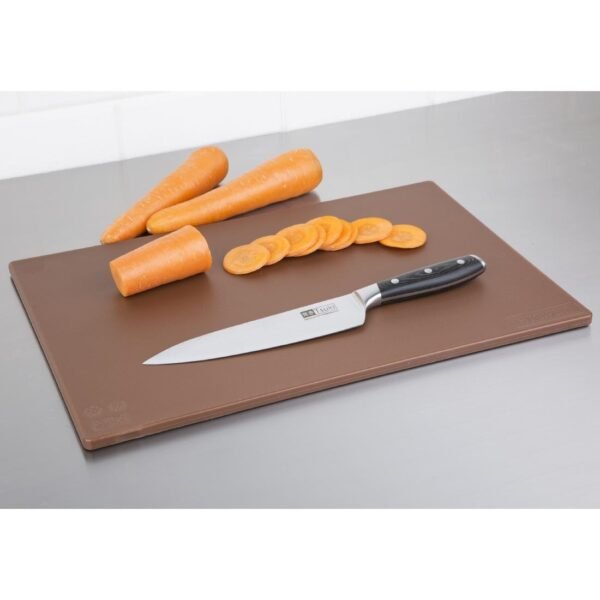 Hygiplas Low Density Antibacterial Chopping Board Brown 450x300x10mm - view 6