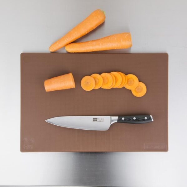 Hygiplas Low Density Antibacterial Chopping Board Brown 450x300x10mm - view 7