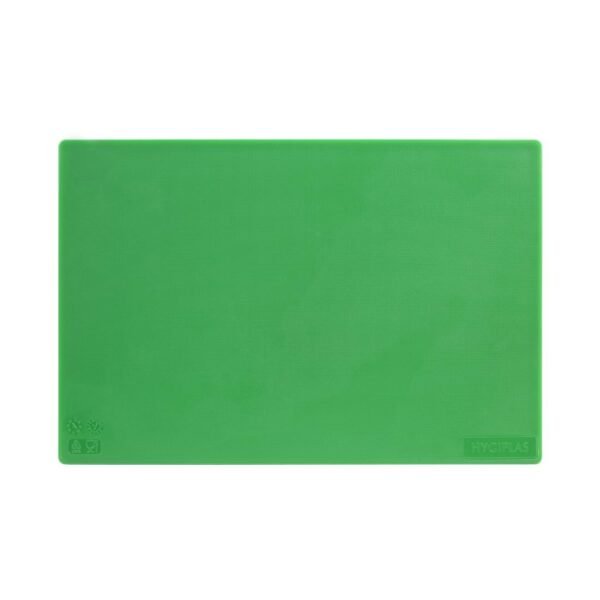 Hygiplas Low Density Antibacterial Chopping Board Green 450x300x10mm - view 3
