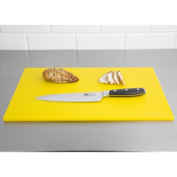 Hygiplas Low Density Antibacterial Chopping Board Yellow 450x300x10mm - view 4