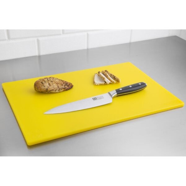 Hygiplas Low Density Antibacterial Chopping Board Yellow 450x300x10mm - view 5