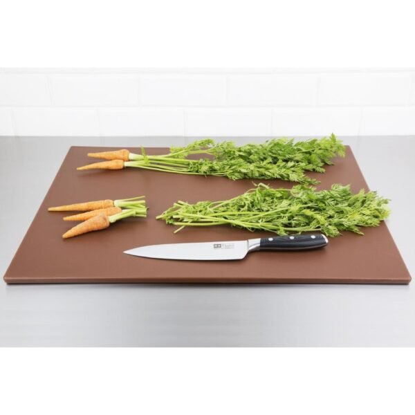 Hygiplas Low Density Brown Chopping Board Large 600x450x10mm - view 3