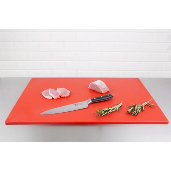 Hygiplas Low Density Red Chopping Board Large 600x450x10mm - view 2