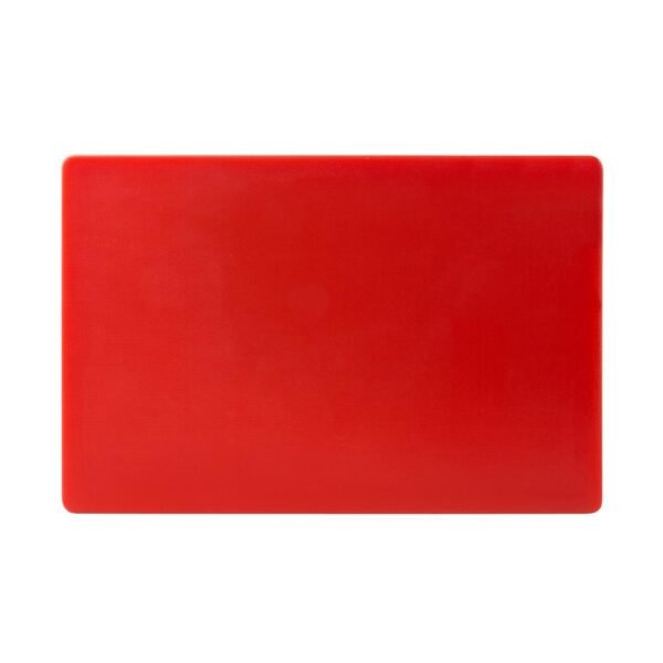 Hygiplas Thick Low Density Red Chopping Board Large 600x450x20mm - view 5