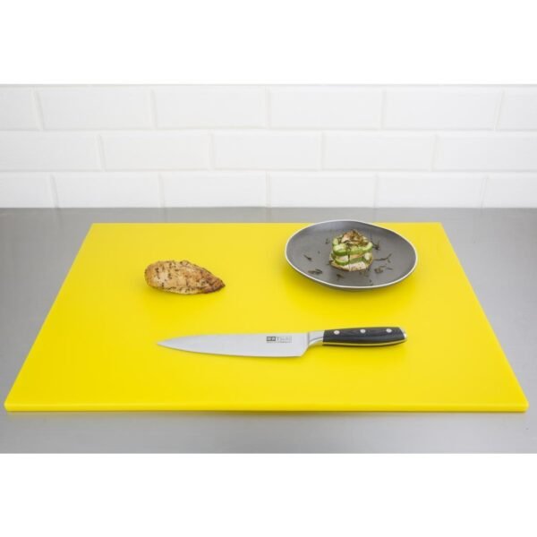 Hygiplas Low Density Yellow Chopping Board Large 600x450x10mm - view 2