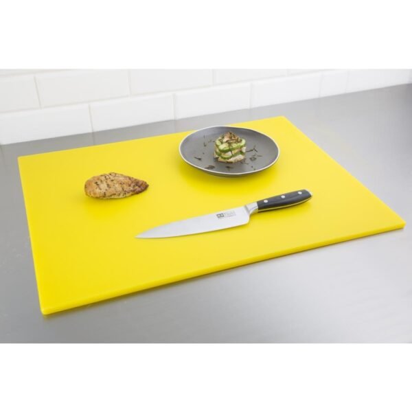 Hygiplas Low Density Yellow Chopping Board Large 600x450x10mm - view 3