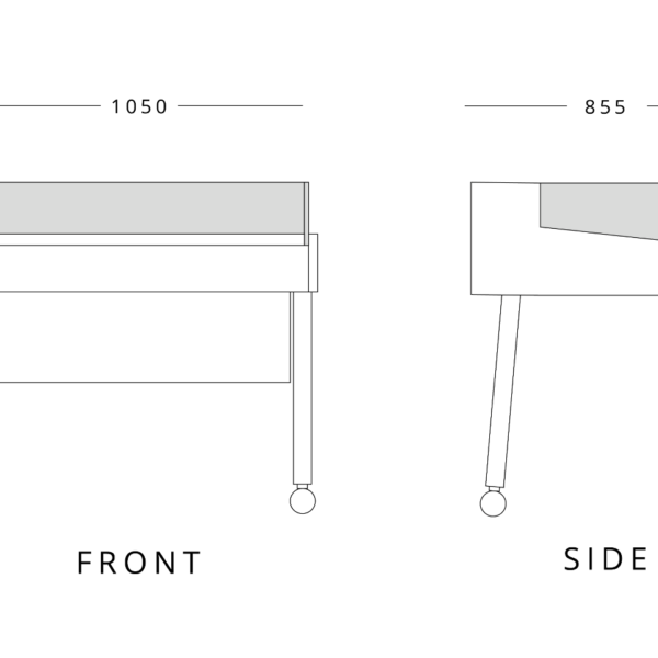 Mafirol Low Glass Display Counter 1050mm Wide - view 2