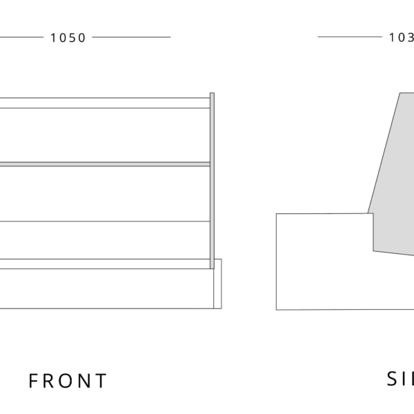 Mafirol Counter Top Display Case 1050mm Wide - view 2