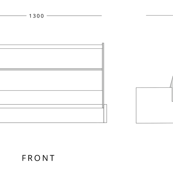 Mafirol Counter Top Display Case 1300mm Wide - view 2