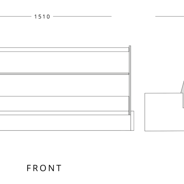 Mafirol Counter Top Display Case 1510mm Wide - view 2
