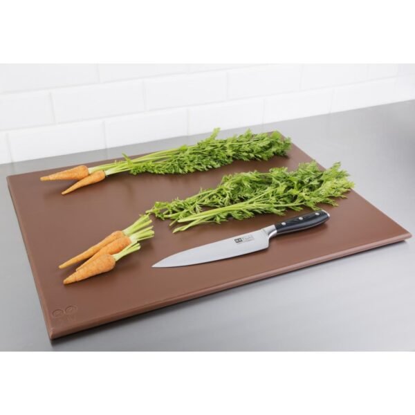 Hygiplas High Density Brown Chopping Board Large 600x450x12mm - view 4