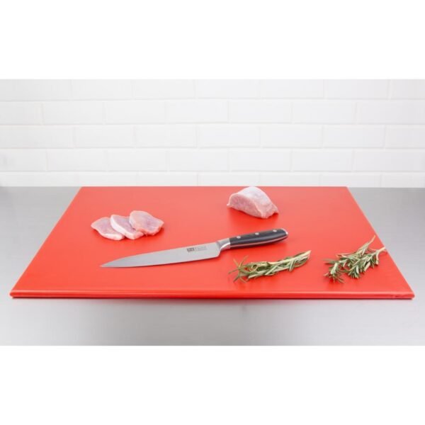 Hygiplas High Density Red Chopping Board Large 600x450x12mm - view 2