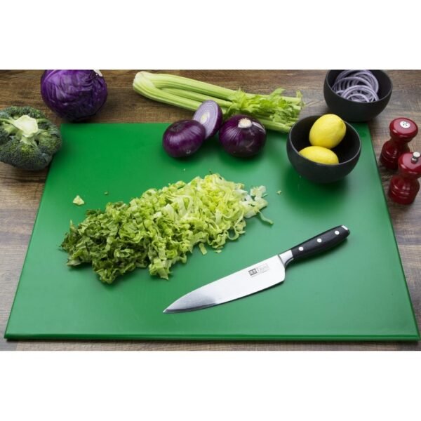 Hygiplas High Density Green Chopping Board Large 600x450x12mm - view 2