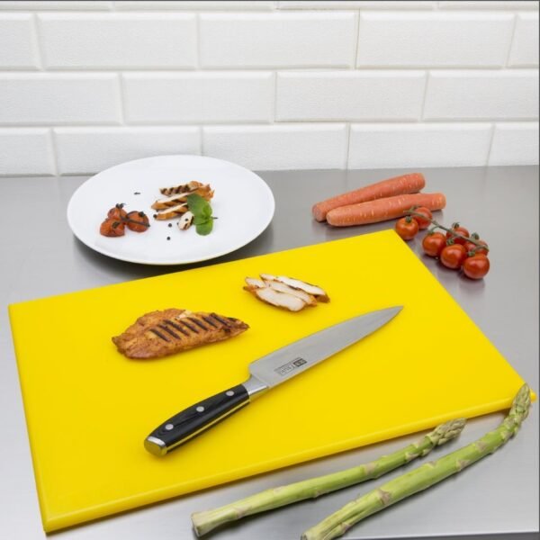 Hygiplas High Density Yellow Chopping Board Standard 450x300x12mm - view 2