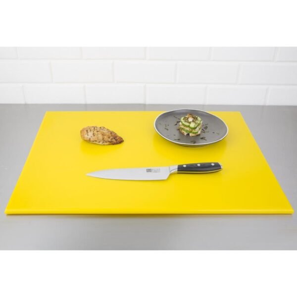 Hygiplas High Density Yellow Chopping Board Large 600x450x12mm - view 2