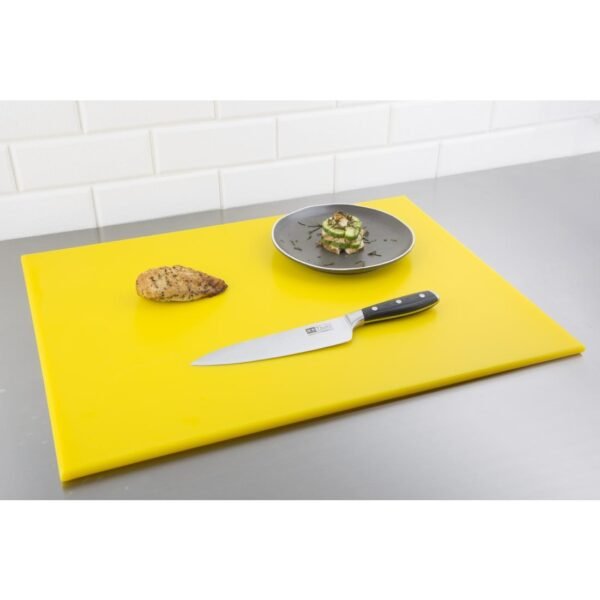 Hygiplas High Density Yellow Chopping Board Large 600x450x12mm - view 3