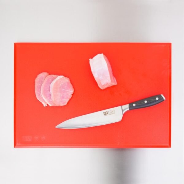 Hygiplas Thick High Density Red Chopping Board Standard 450x300x25mm - view 7