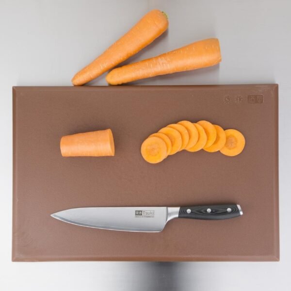 Hygiplas Thick High Density Brown Chopping Board Standard 450x300x25mm - view 5