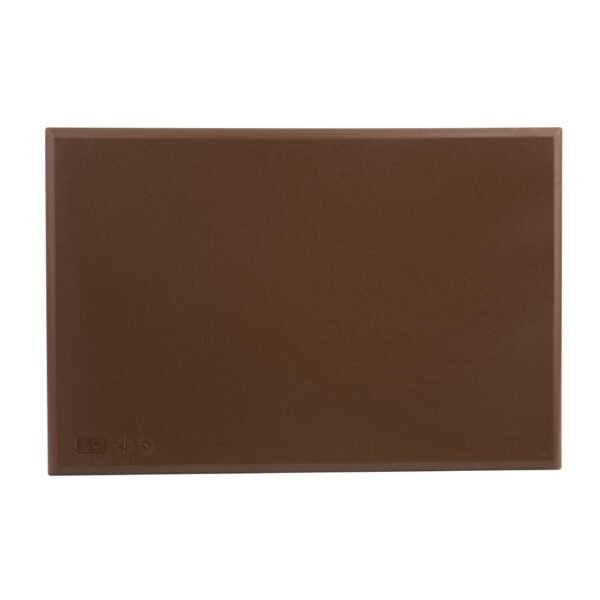 Hygiplas Thick High Density Brown Chopping Board Standard 450x300x25mm - view 6
