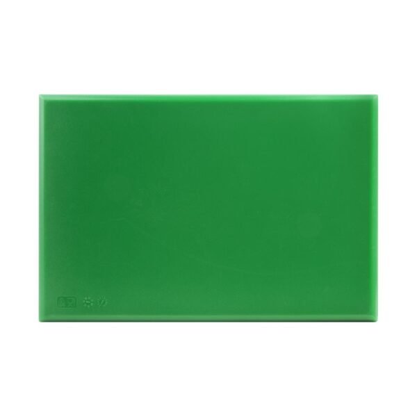 Hygiplas Thick High Density Green Chopping Board Standard 450x300x25mm - view 3