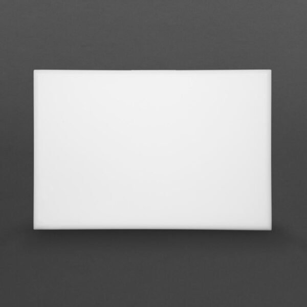 Hygiplas Thick High Density White Chopping Board Standard 450x300x25mm - view 3