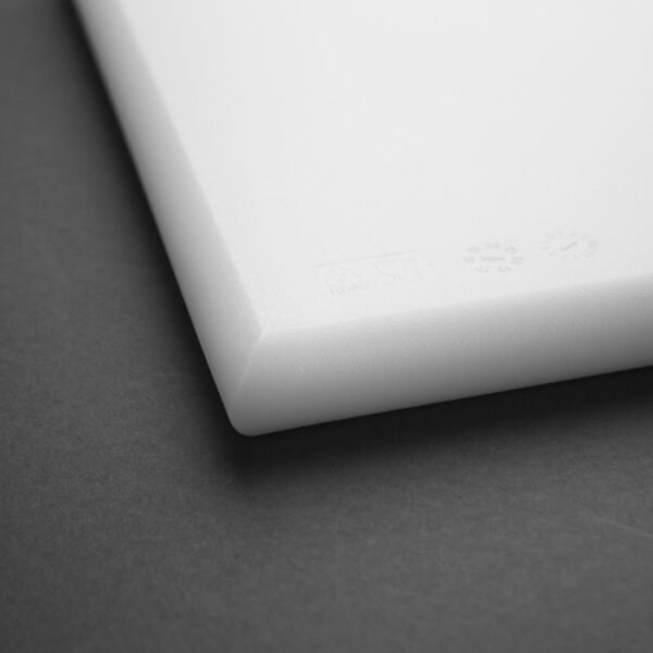 Hygiplas Thick High Density White Chopping Board Standard 450x300x25mm - view 4