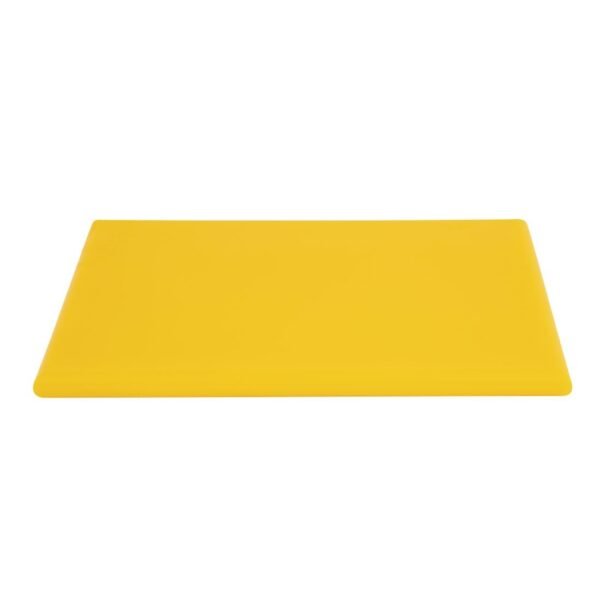 Hygiplas Thick High Density Yellow Chopping Board Standard 450x300x25mm - view 2