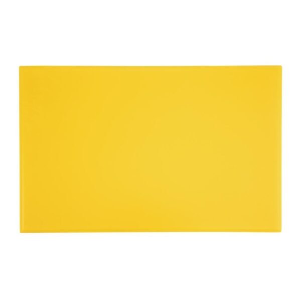 Hygiplas Thick High Density Yellow Chopping Board Standard 450x300x25mm - view 3