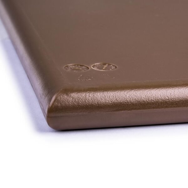 Hygiplas Thick High Density Brown Chopping Board Large 600x450x25mm - view 7