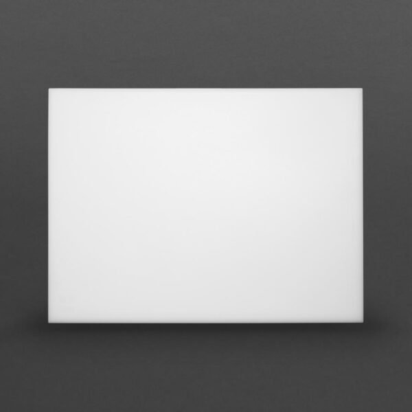 Hygiplas Thick High Density White Chopping Board Large 600x450x25mm - view 3