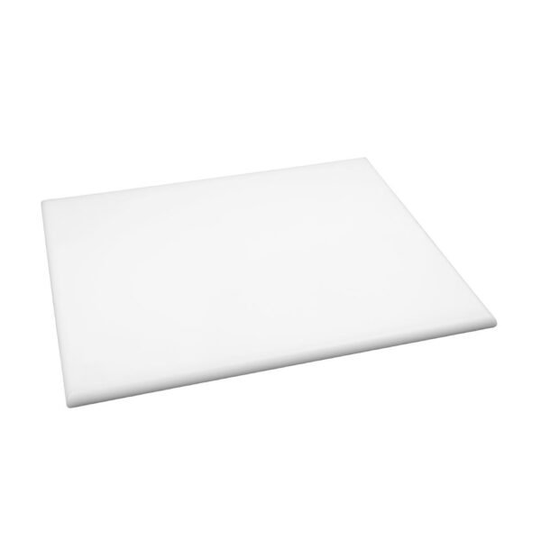 Hygiplas Thick High Density White Chopping Board Large 600x450x25mm - view 5