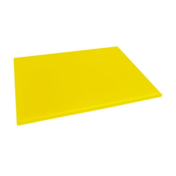 Hygiplas Thick High Density Yellow Chopping Board Large 600x450x25mm - view 3