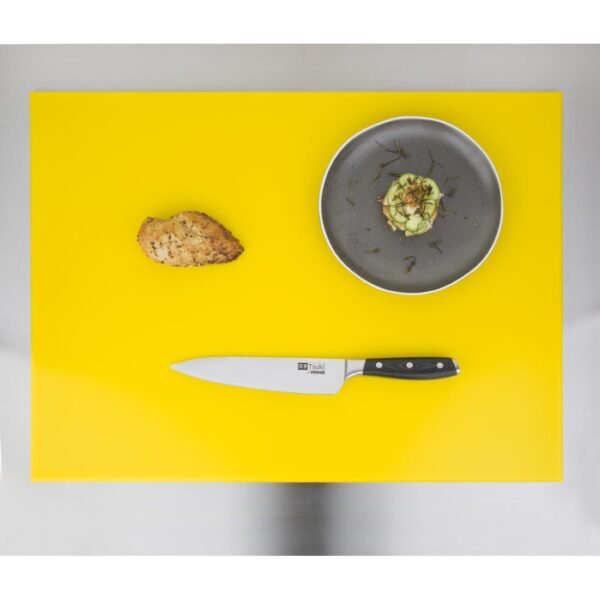 Hygiplas Thick High Density Yellow Chopping Board Large 600x450x25mm - view 6