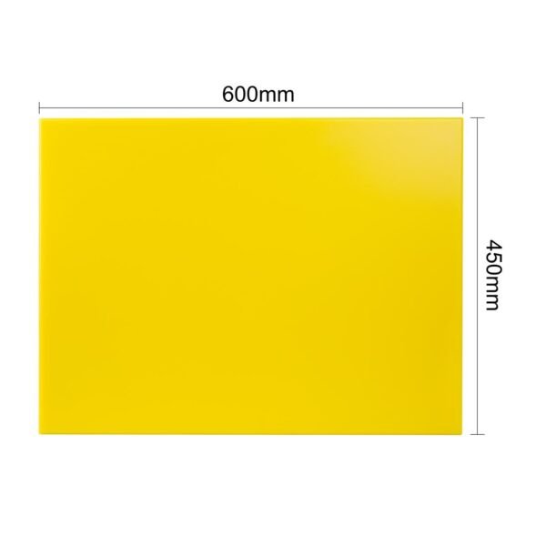 Hygiplas Thick High Density Yellow Chopping Board Large 600x450x25mm - view 7