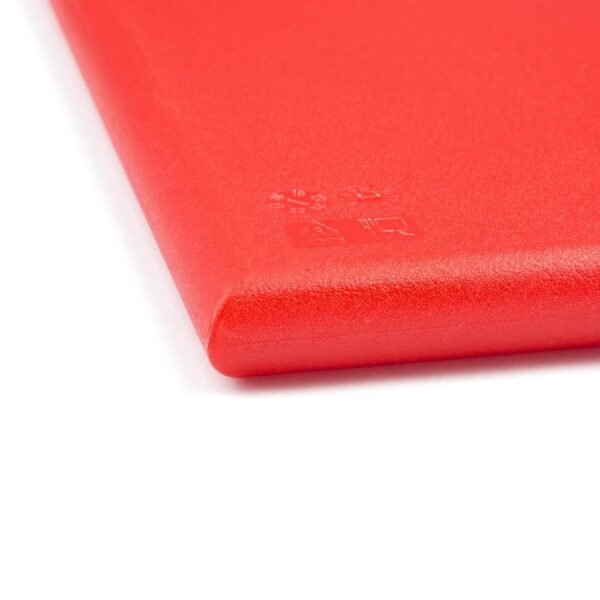 Hygiplas Thick High Density Red Chopping Board Large 600x450x25mm - view 6