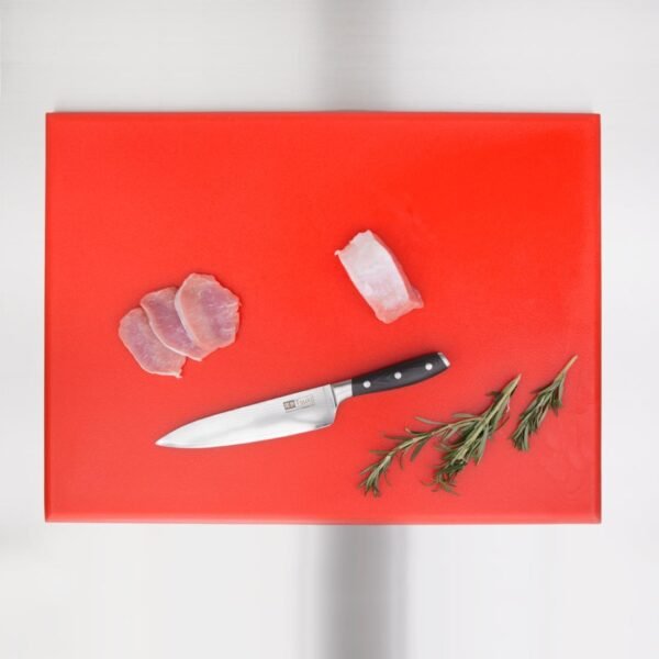 Hygiplas Thick High Density Red Chopping Board Large 600x450x25mm - view 7