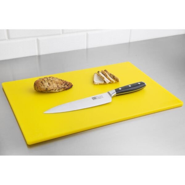 Hygiplas Low Density Yellow Chopping Board Standard 450x300x12mm - view 3