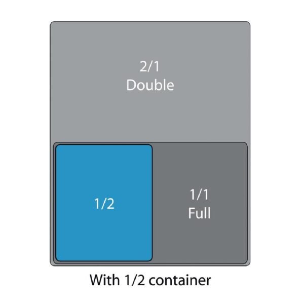 Matfer Bourgeat Stainless Steel 1/2 Gastronorm Lid - view 2