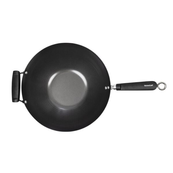 Kitchen Craft Non Stick Flat Base Wok 356mm - view 3