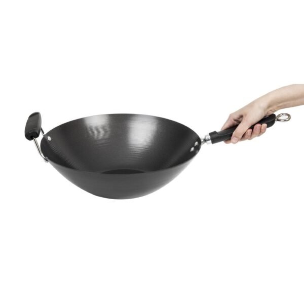 Kitchen Craft Non Stick Flat Base Wok 356mm - view 7