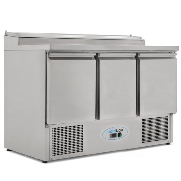 Koldbox 392L Triple Door Counter With Raised Collar