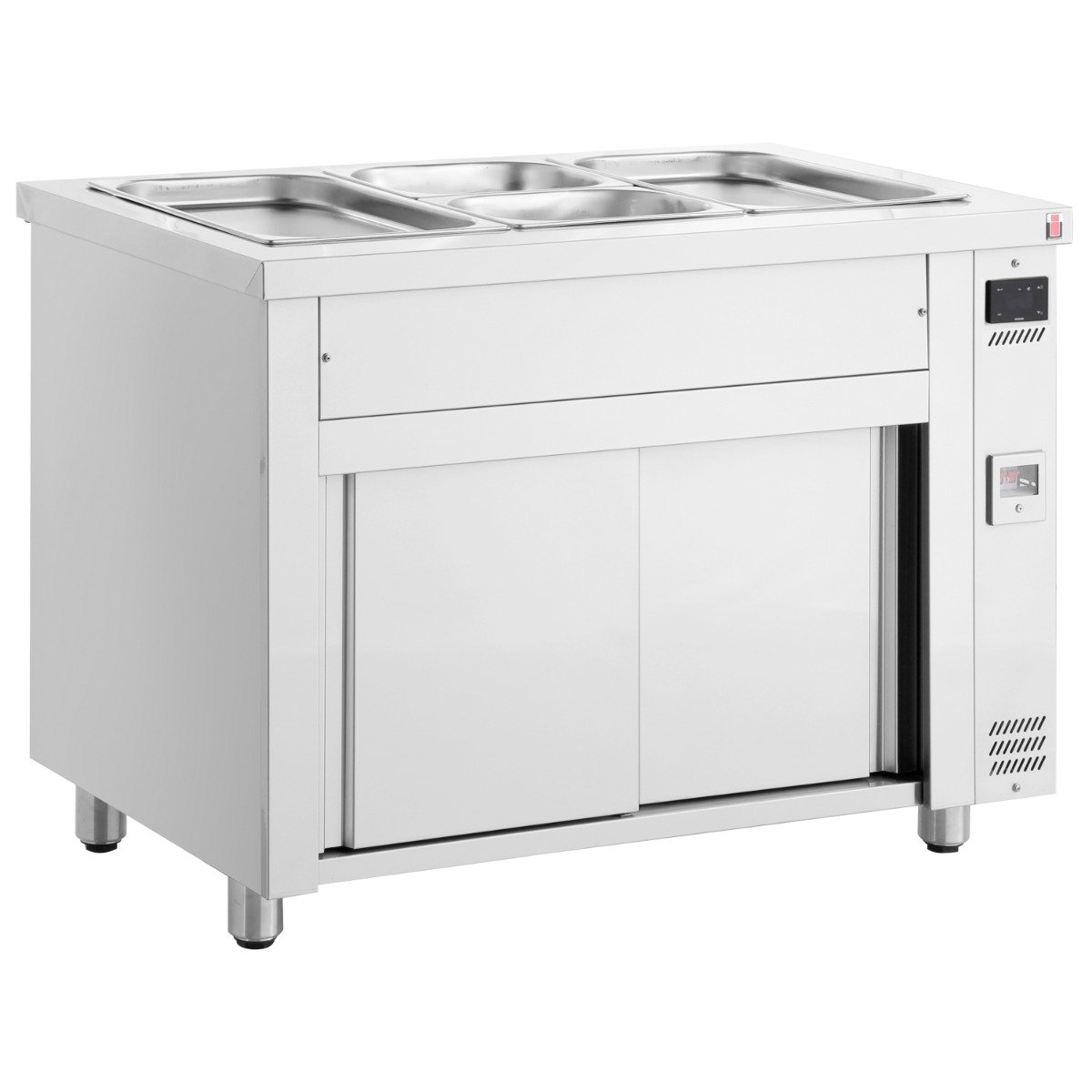 Bain Marie with Heated Cupboard 3x GN1/1
