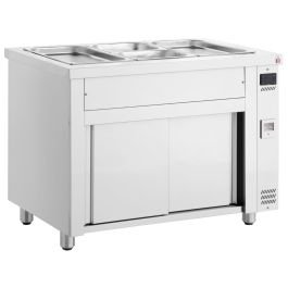 Bain Marie with Heated Cupboard 3x GN1/1
