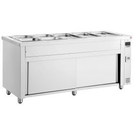 Bain Marie with Heated Cupboard 5x GN1/1